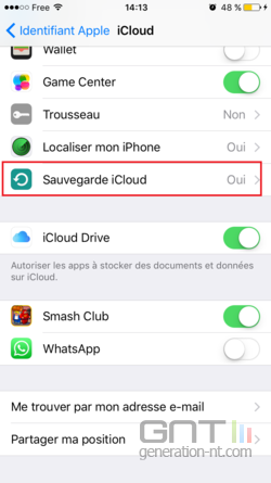 Sauvegarde iPhone iCloud (3)