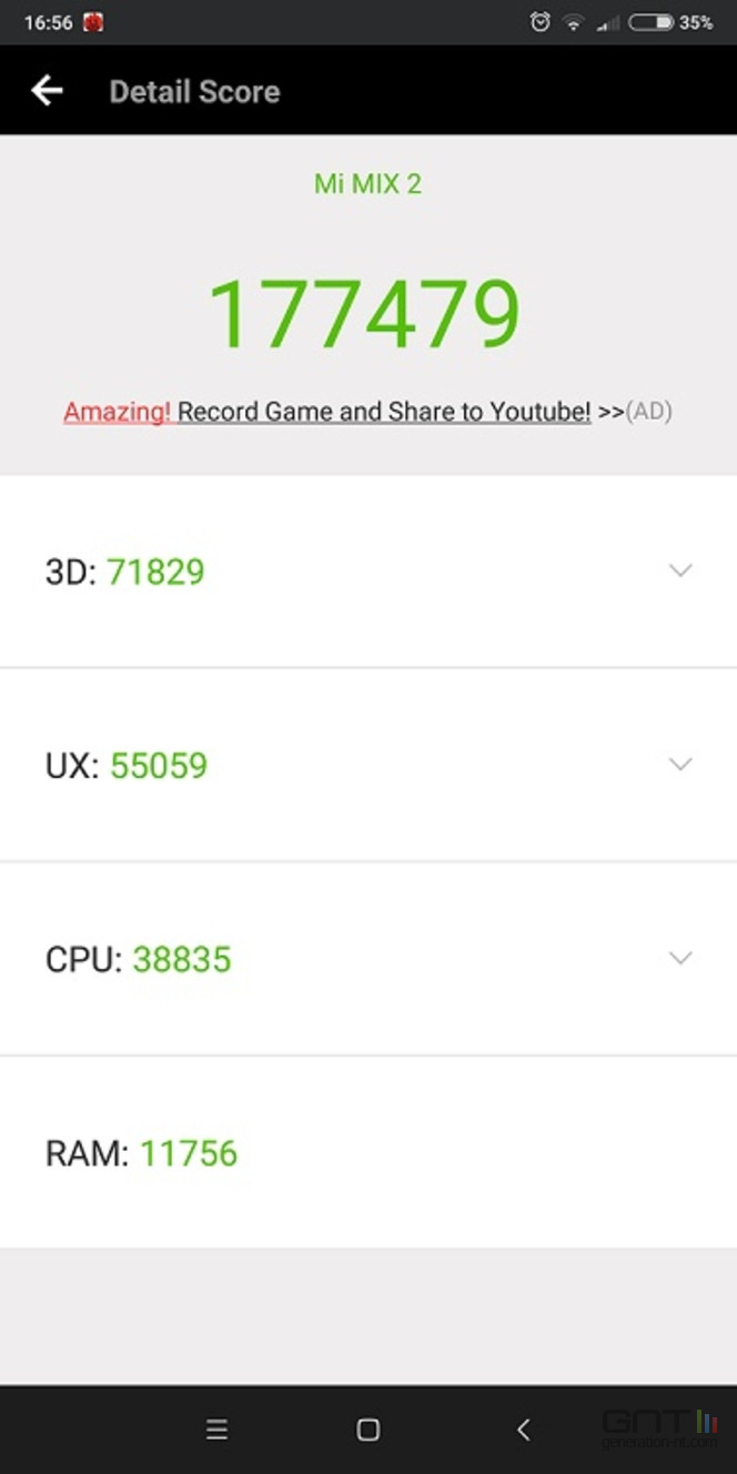 Xiaomi Mi Mix 2 AnTuTu
