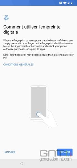 OnePlus 6T empreintes