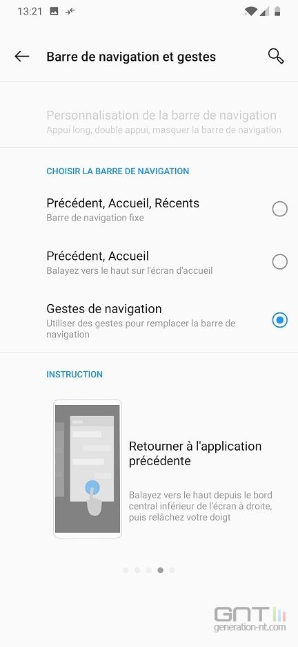 OnePlus 6T interface rÃ©glages