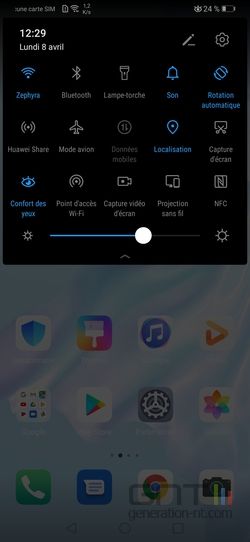 Huawei P30 Pro notifications