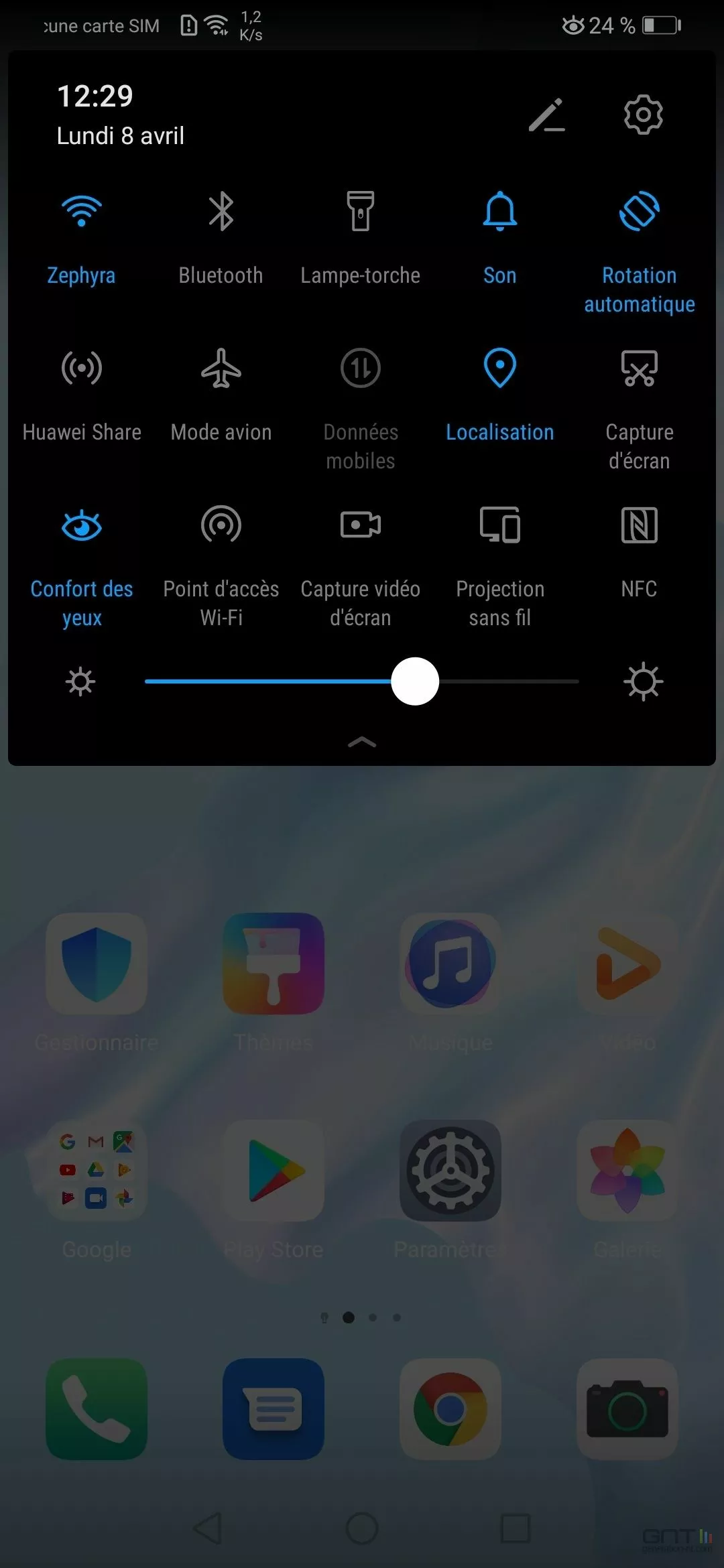 Huawei P30 Pro notifications