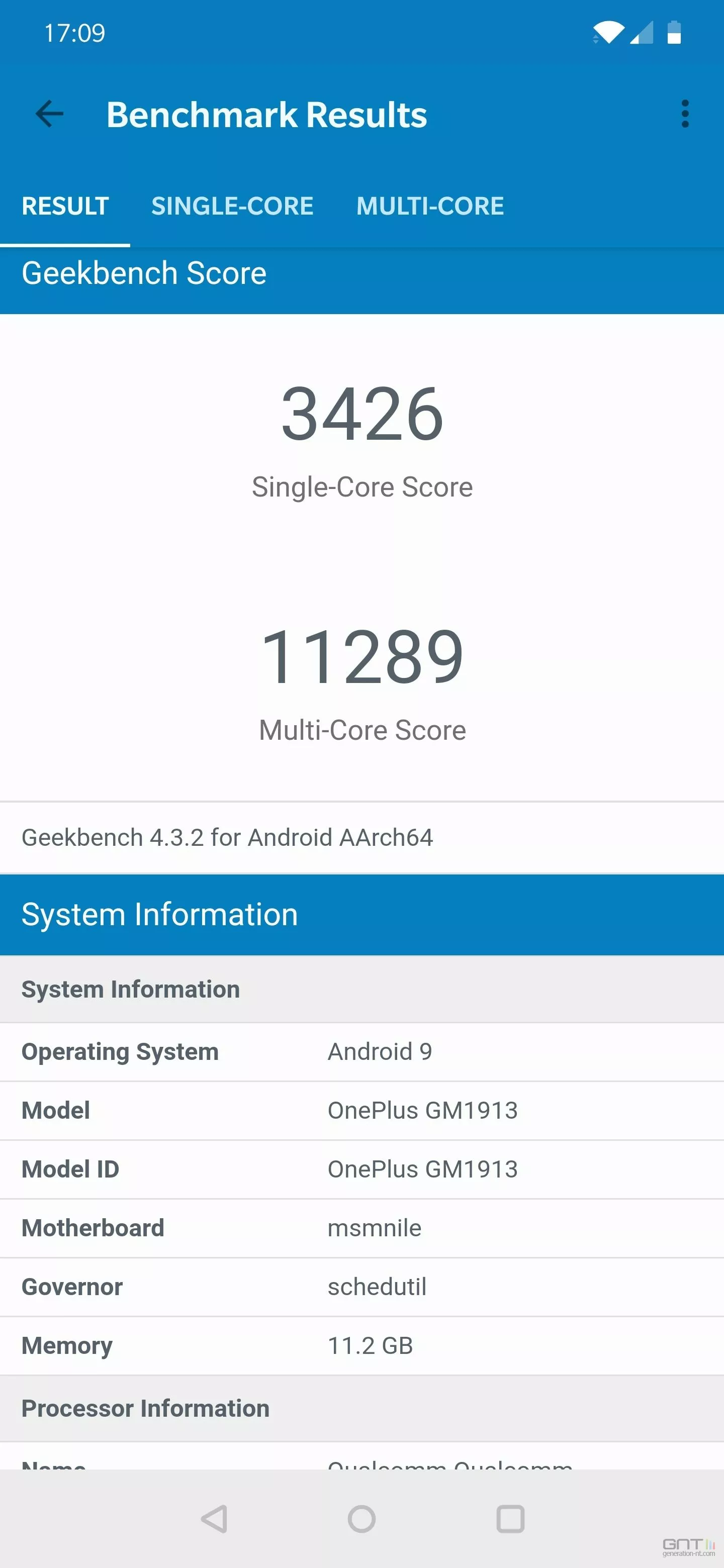 OnePlus 7 Pro Geekbench