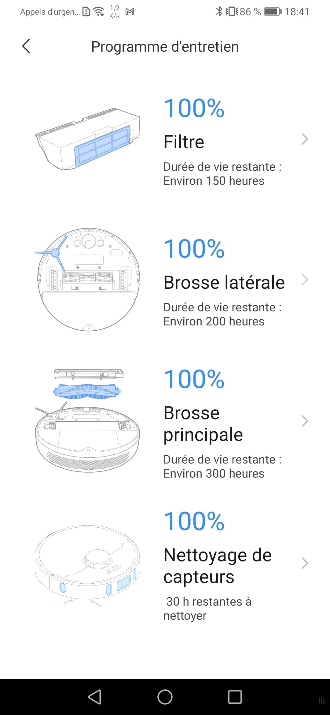 Dreame Bot L10 Pro application consommables