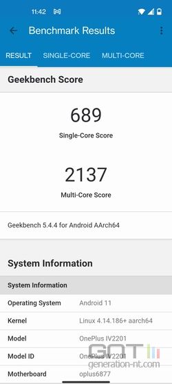OnePlus Nord CE 2 Geekbench