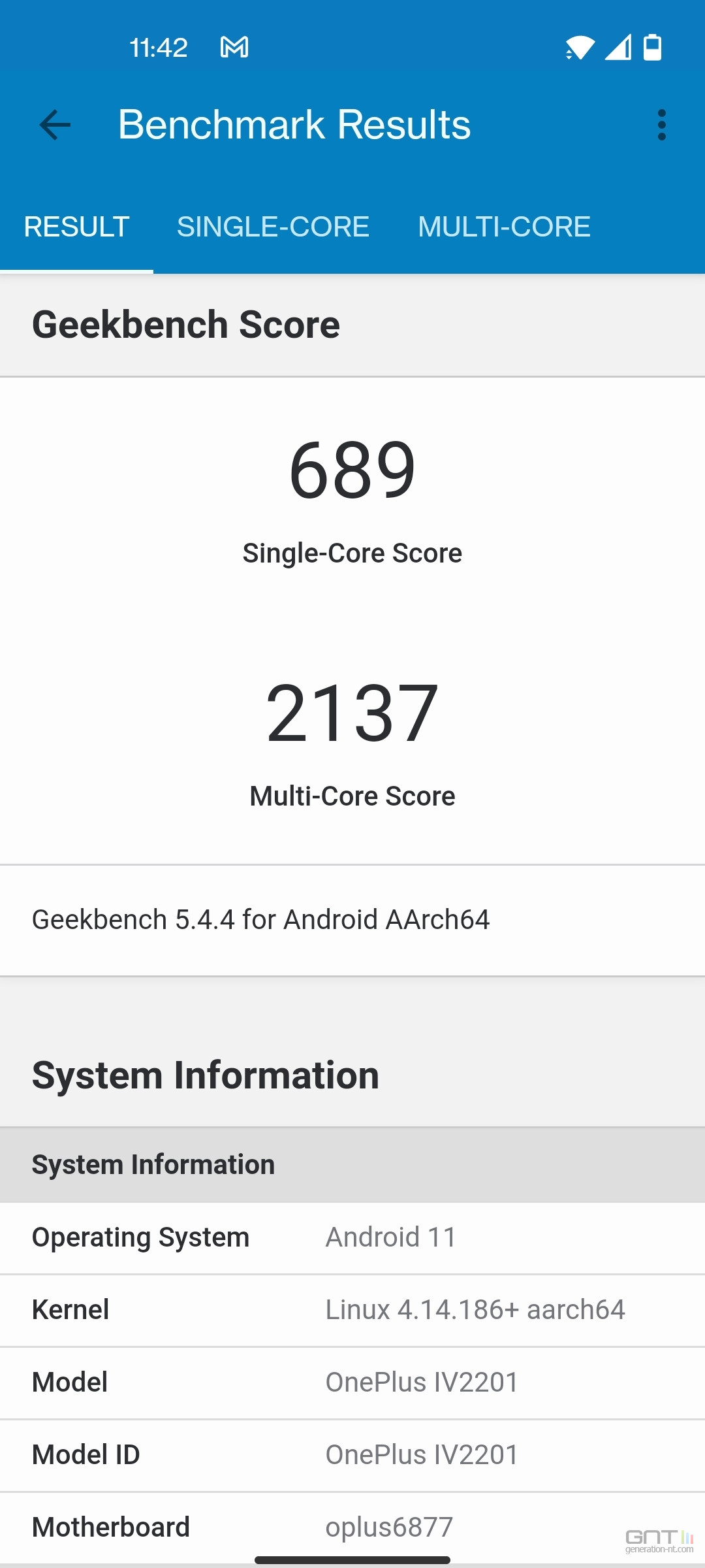 OnePlus Nord CE 2 Geekbench