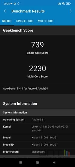 Redmi Note 11 Pro Plus Geekbench