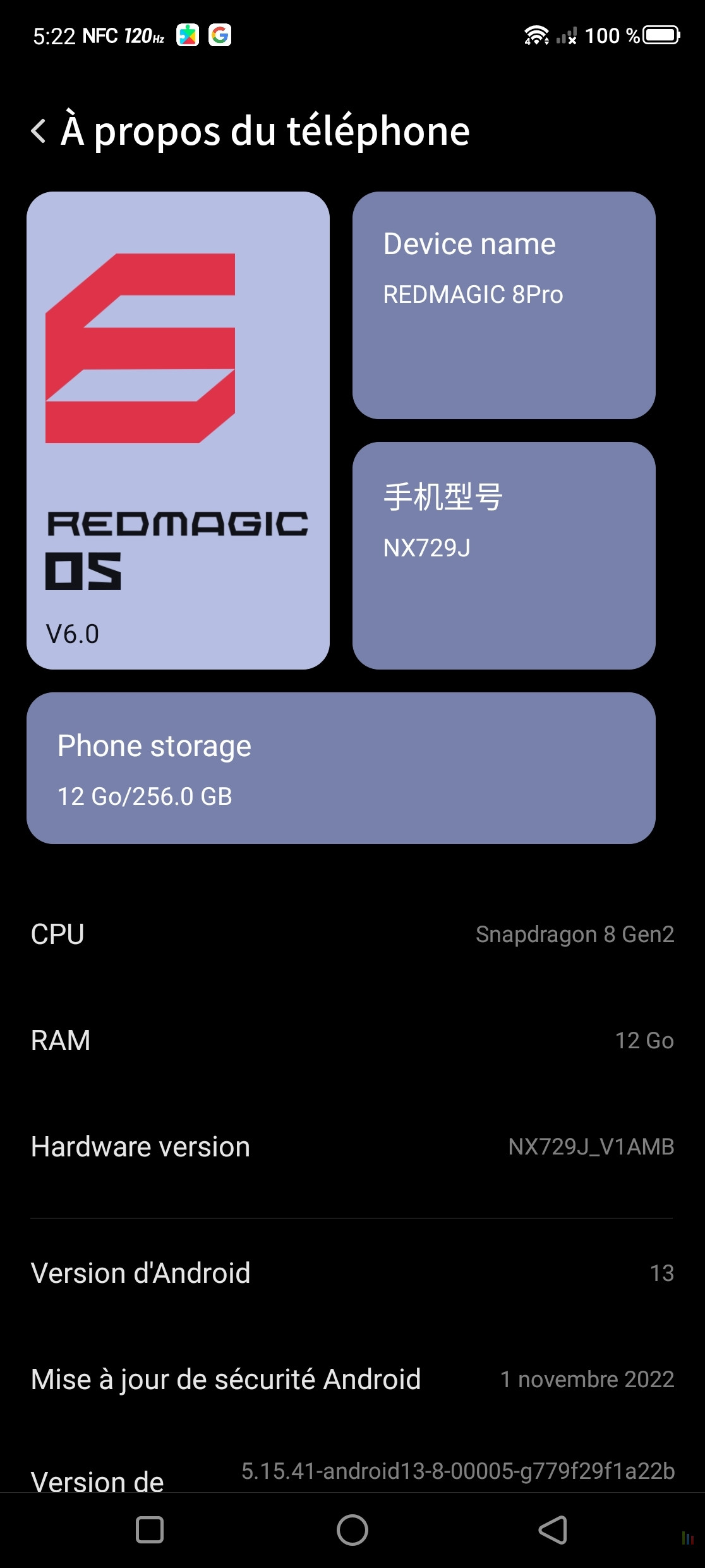 Redmagic 8 Pro Redmagic OS