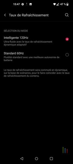 OnePlus 9 Pro ecran 120 Hz