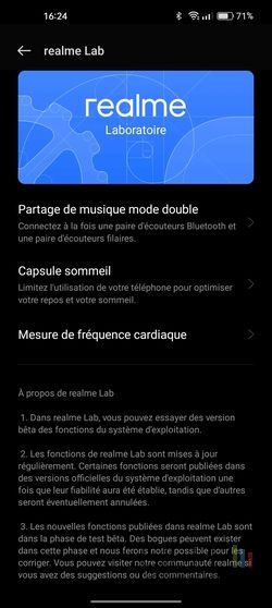Realme GT 2 Pro frequence cardiaque