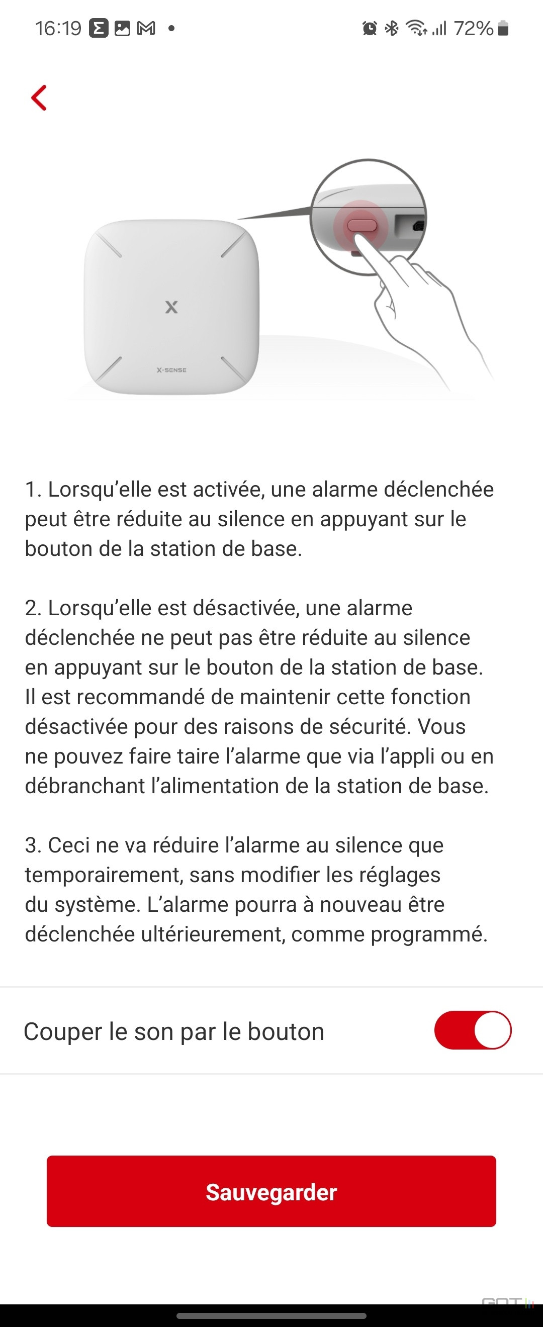 X Sense Home Security fonctionnement