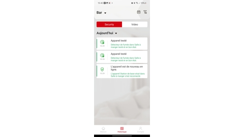 X Sense Home Security Journal Ereignisse