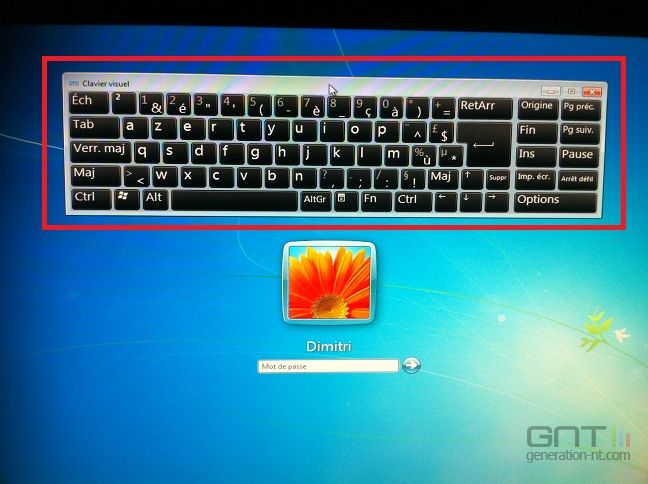 anydesk probleme clavier windows 7