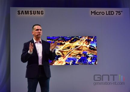 Samsung microLED 75 pouces CES