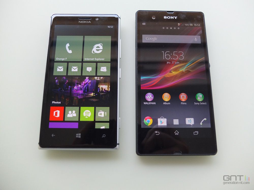 Nokia Lumia 925 Sony Xperia Z