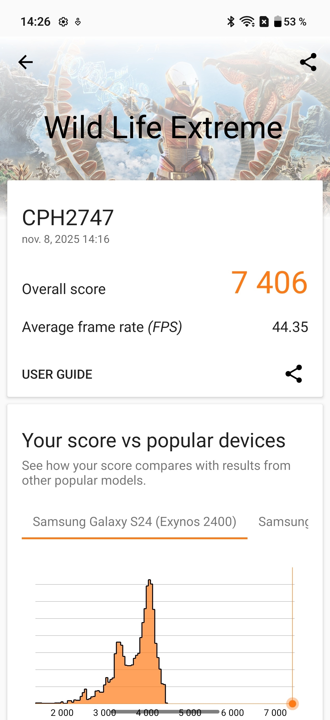 OnePlus 15 3DMark Wild Life Extreme