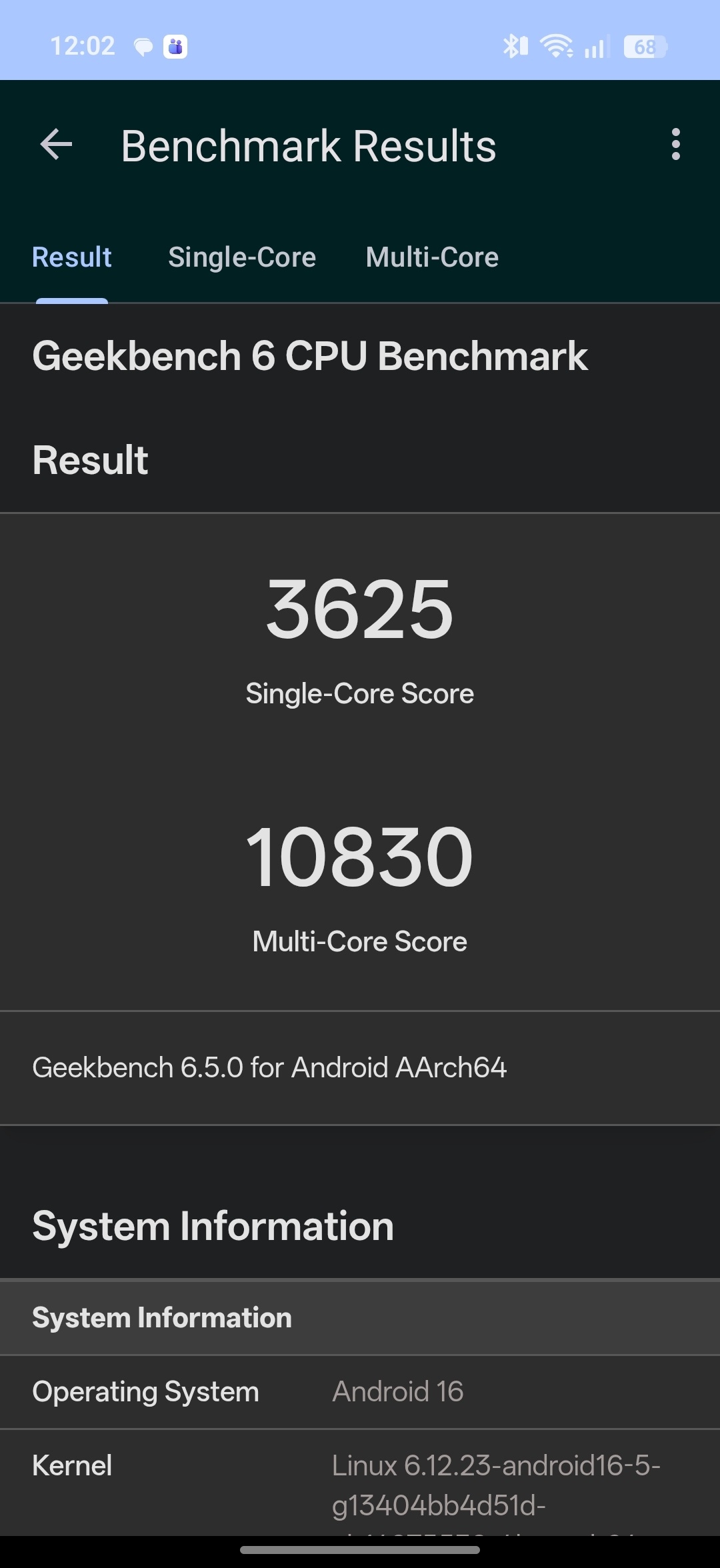 realme GT 8 Pro Geekbench 6