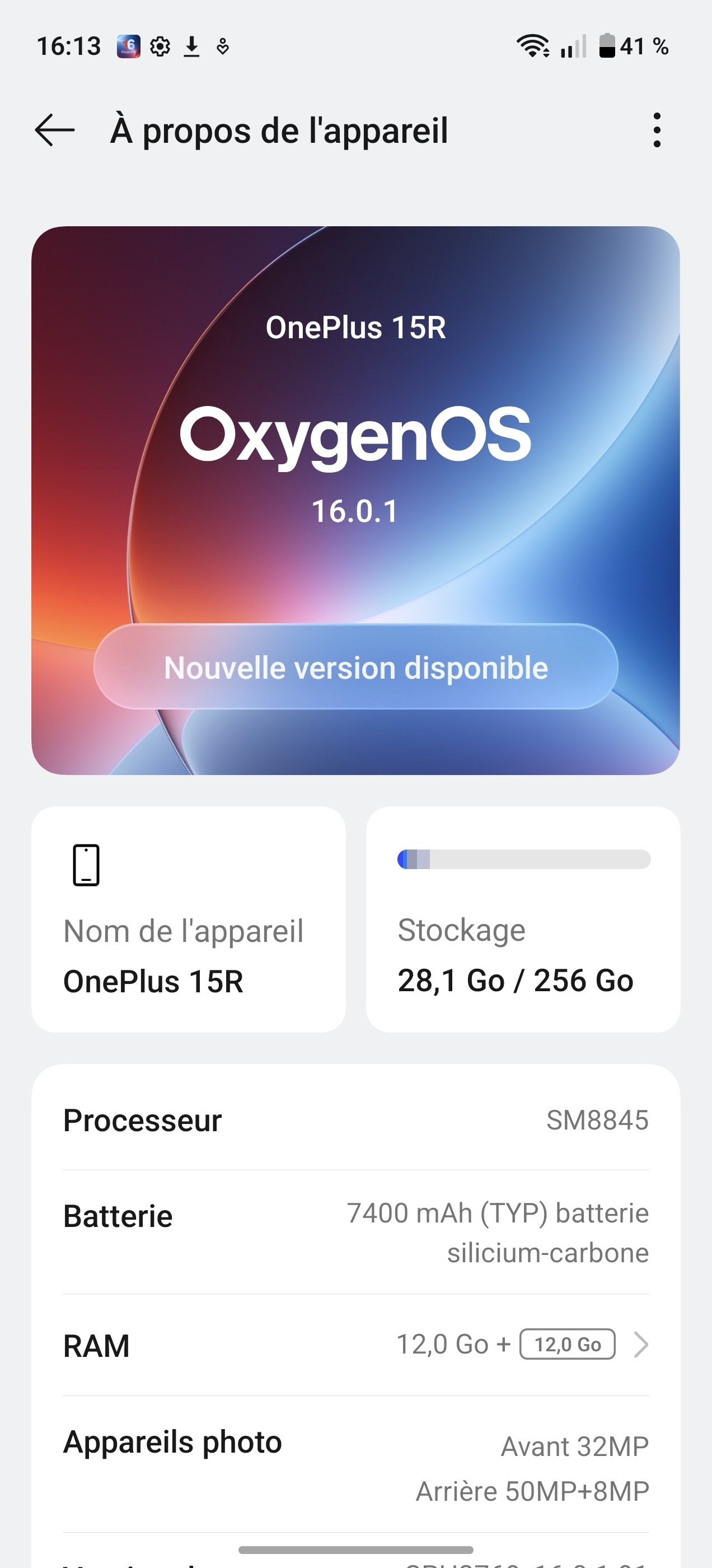 OnePlus 15R OxygenOS 16