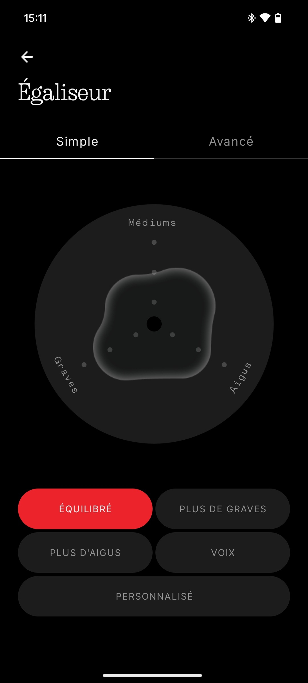 Nothing Ear 3 egaliseur