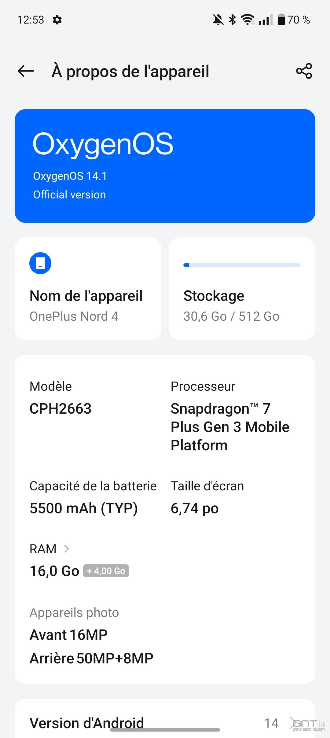 OnePlus Nord 4 caracteristiques