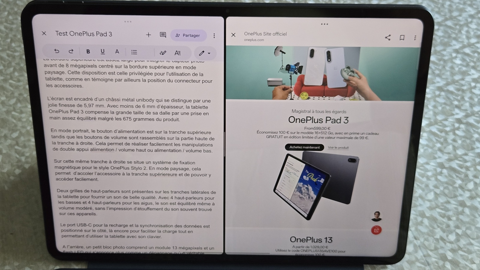 OnePlus Pad 3 Open Canvas