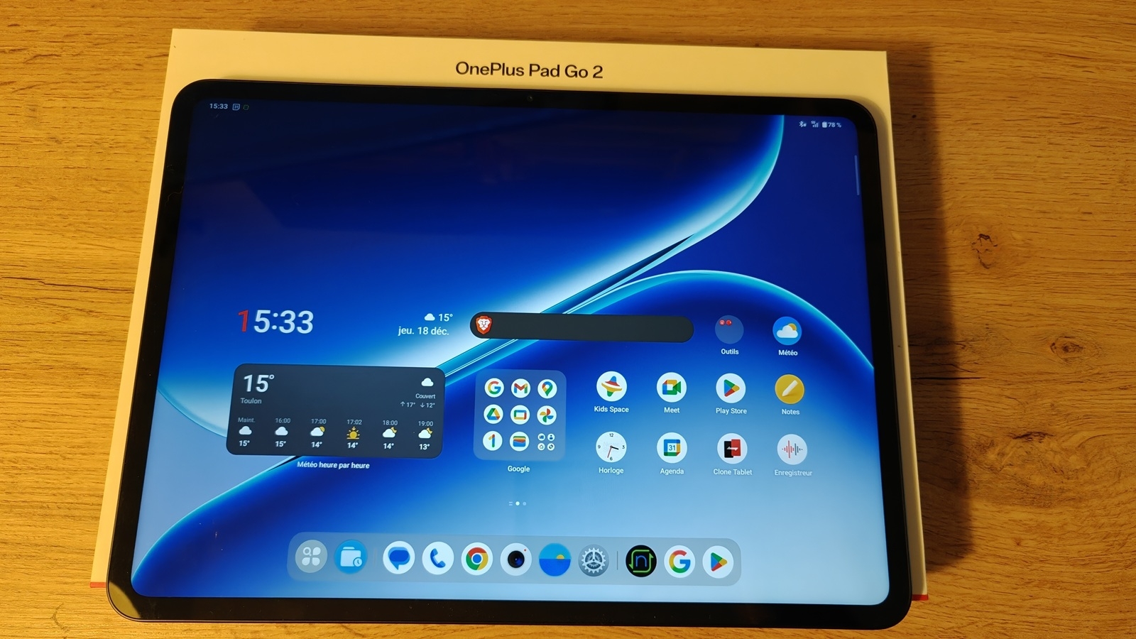 OnePlus Pad 2 Go boite