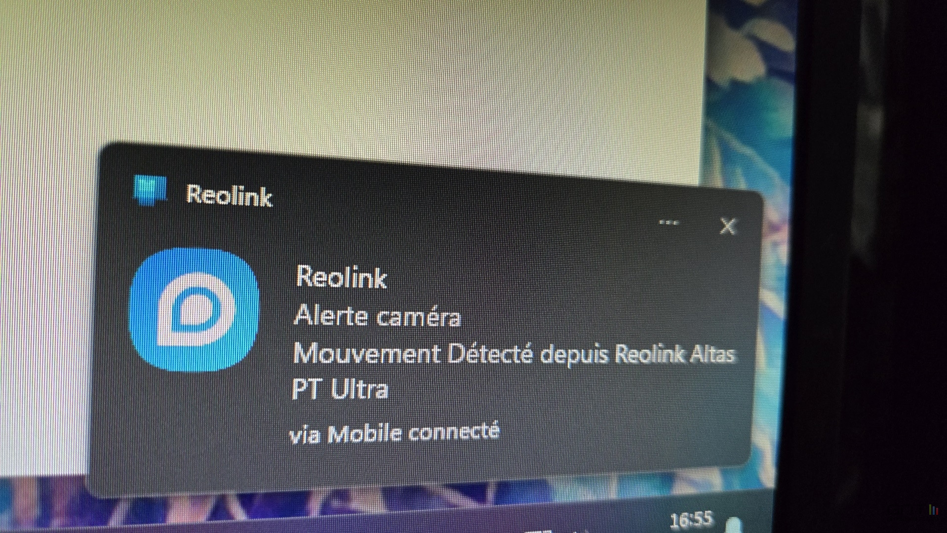 Reolink Atlas PT Ultra notification