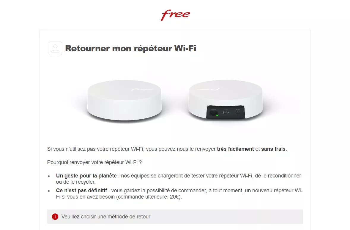 Quels opérateurs proposent un répéteur Wi-Fi inclus dans leurs