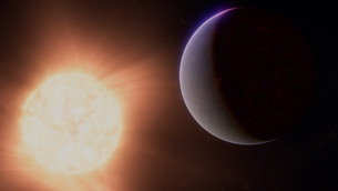 Une atmosphère autour de l'exoplanète 55 Cancri e détectée par James Webb