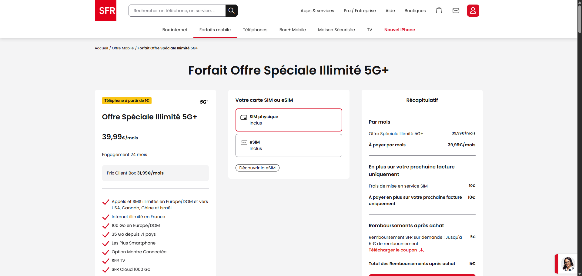 5G SFR