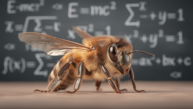 abeille langage mathermatique universel illustration IA