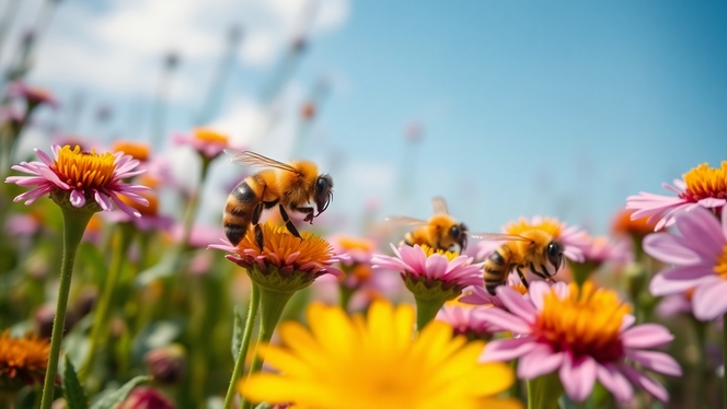 abeilles illustration ia