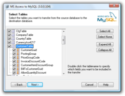 Access To MySQL screen2