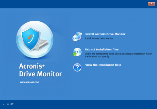 Acronis Drive Monitor screen2