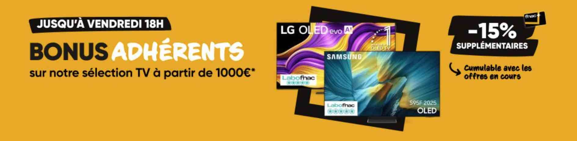 Adhe?rents Fnac remise TV 