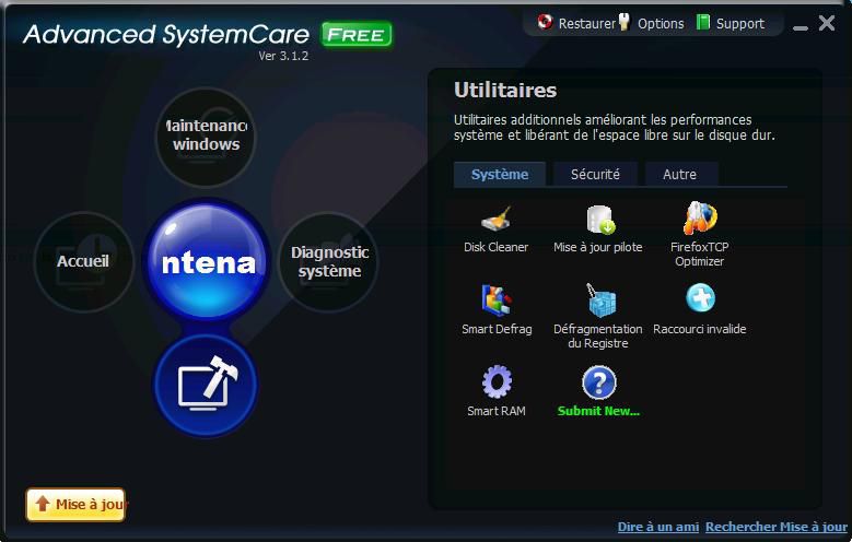 Advanced SystemCare Utilitaires