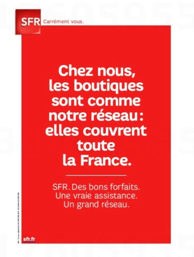 Affiche SFR Free Mobile