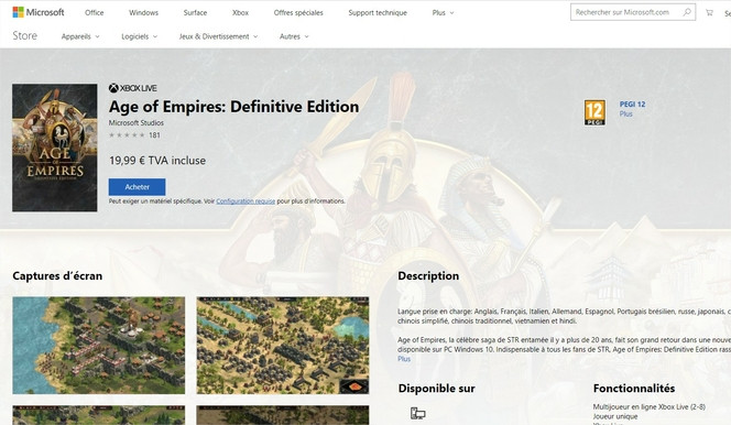 Age of Empire Windows Store