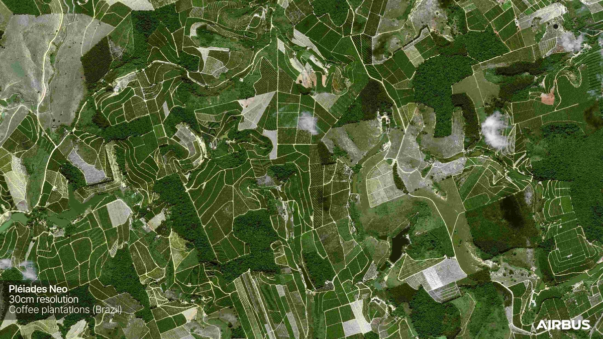 Airbus et JDE Peet's s'allient pour cartographier le café mondial depuis l'espace