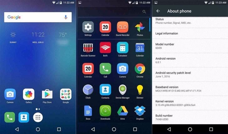 Alcatel Idol 3 Android M
