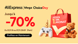 AliExpress : retour du Choice Day avec jusqu'à -70% (SSD, montres, casques, tablettes, smartphones...)