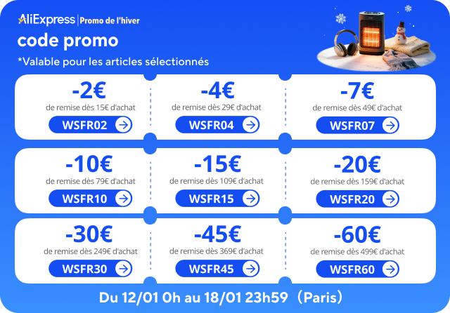 AliExpress Promo d'hiver codes promos