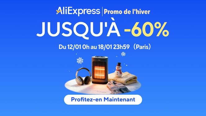 AliExpress promo de l'hiver