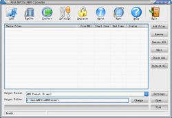 Allok MP3 to AMR Converter screen