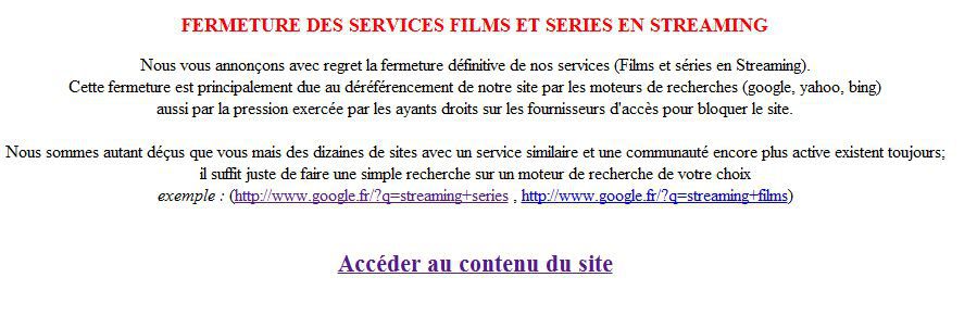 Allostreaming-annonce-fermeture
