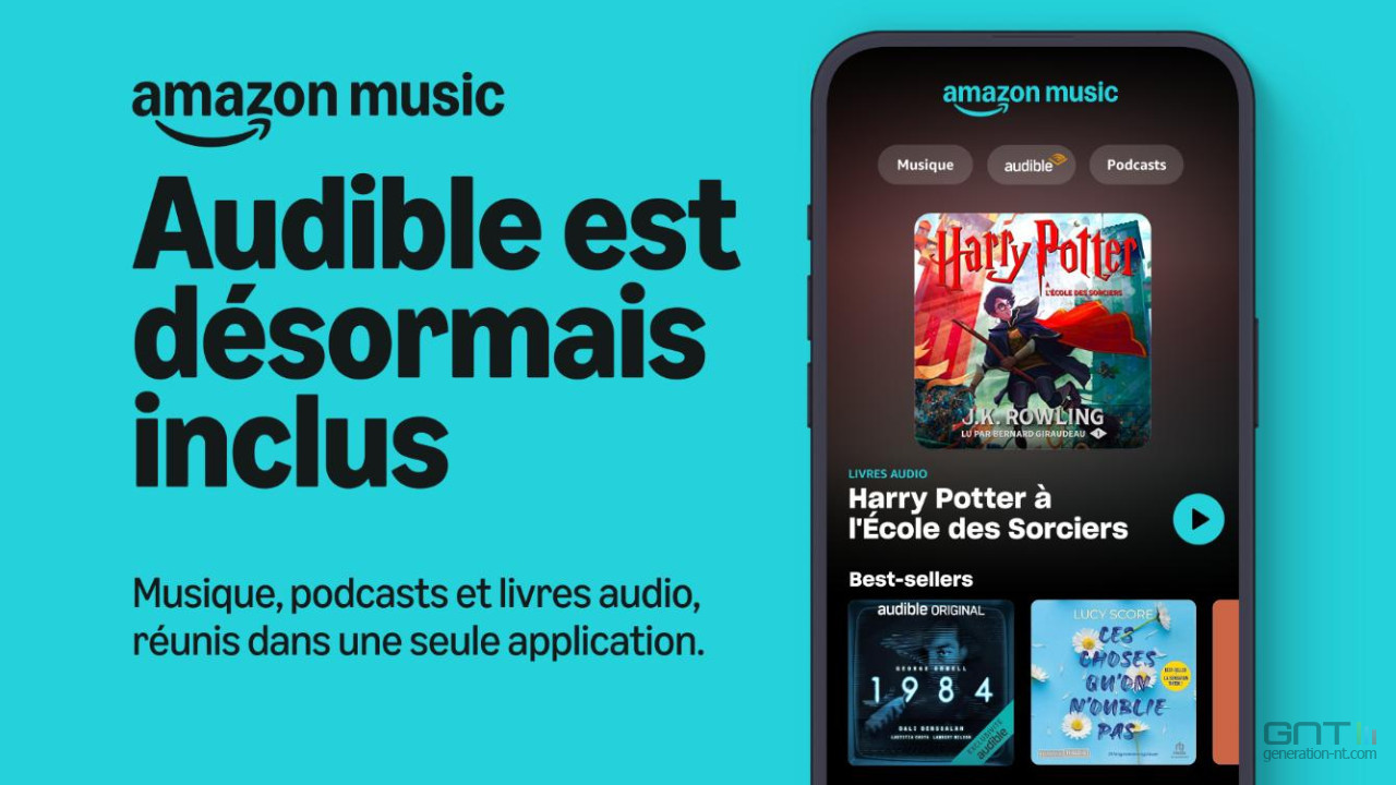 Amazon Music enrichit son offre avec des livres audio