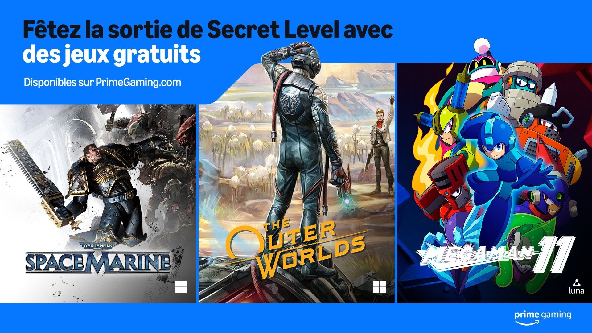 Amazon Prime Gaming jeux supplementaires Secret Level