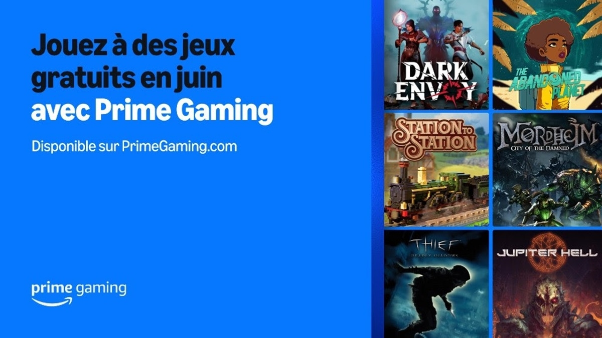 Amazon Prime Gaming liste jeux juin
