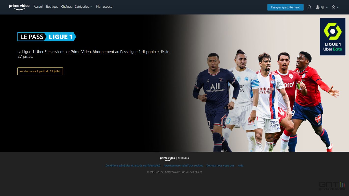 Amazon Prime Video : Un Abonnement Annuel Pour La Ligue 1 Et Ligue 2