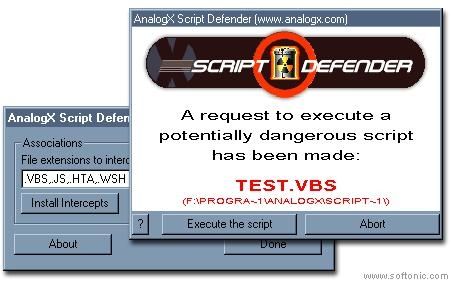 AnalogX Script Defender screen2